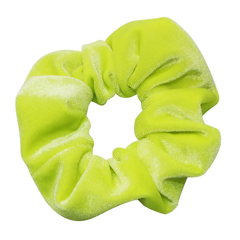 1 шт Мода мягкий бархат большой Упругие волосы веревки Scrunchies для Для Женщин Девочек Сладкий сплошной волос держатель ленты Галстуки резинка для волос аксессуары - Цвет: Velvet-New 2