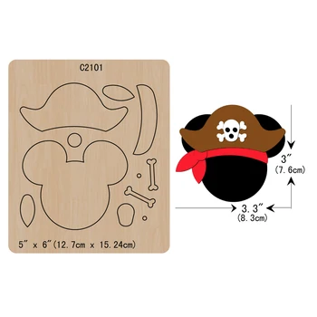 

New Pirate Wooden die Scrapbooking C2101 Cutting Dies