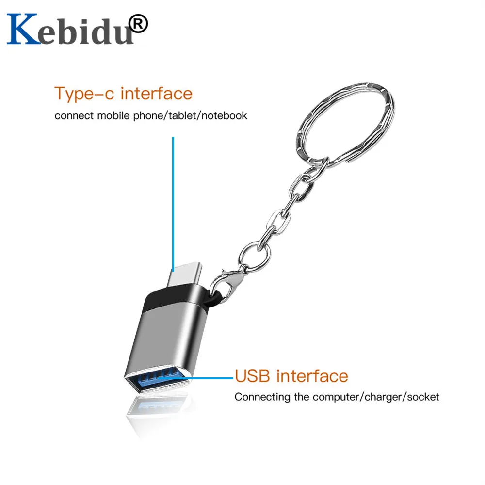 Адаптер Kebidu USB 3.0 Type C OTG с на 3 1 конвертер кабель для зарядки и синхронизации данных