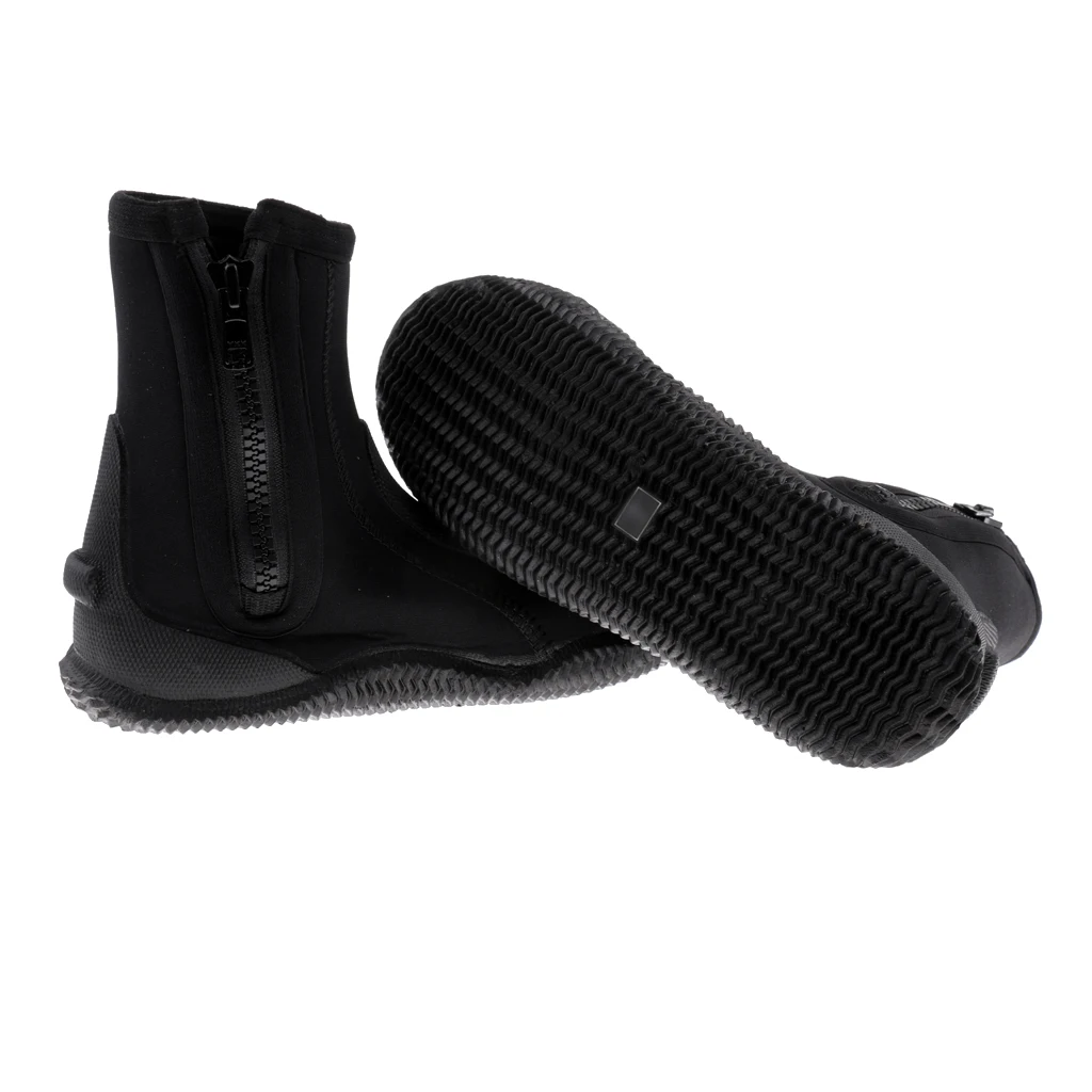 5mm Neoprene Scuba Diving Boots Water Shoes Anti-skid High Upper Warm Boots Surfing Winter Swim Kayak Spearfishing Wetsuit 