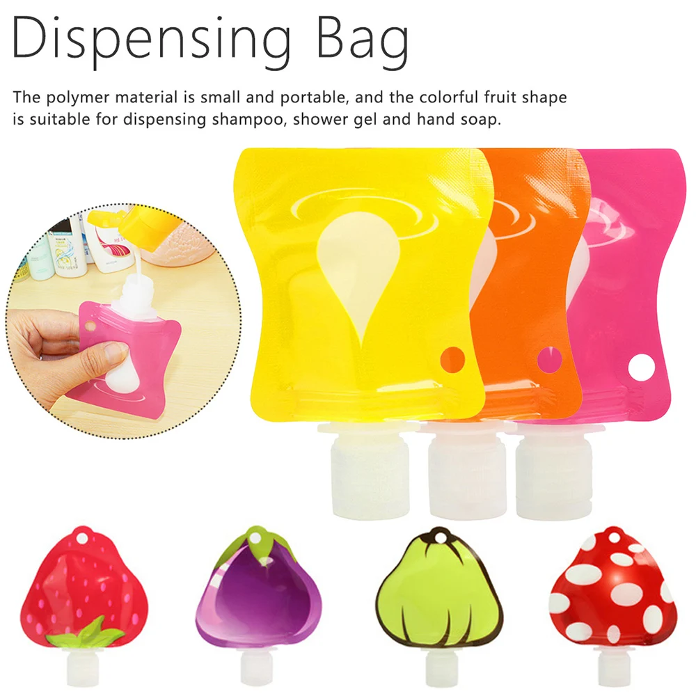 Дорожная Складная дозирующая сумка портативный косметический контейнер для