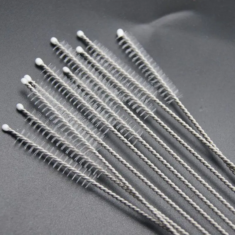 

10pcs Nylon Straw Cleaners Cleaning Brush Drinking Pipe Cleaners Stainless Steel Glass