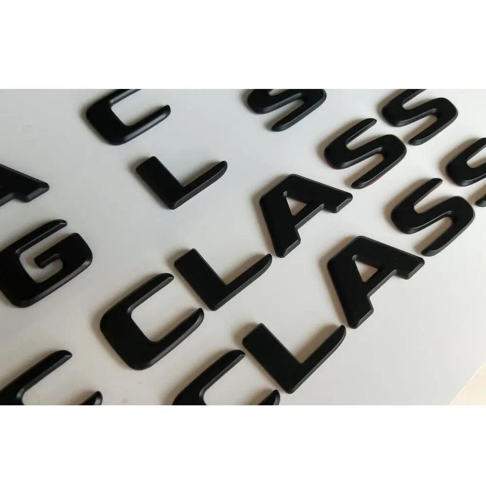 E300 tipos de letras cheers escudo pegatinas para mercedes trunk badge nameplate 