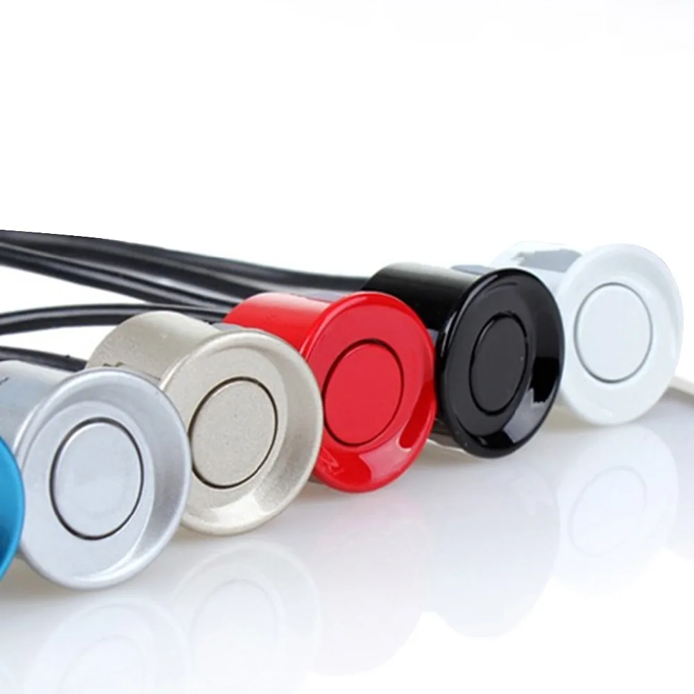 

1pc 22mm Car LED Parking Sensor Parktronic Sensors Buzzer Reverse Backup Radar Detection Radar Monitoring Probe System 4 Colors