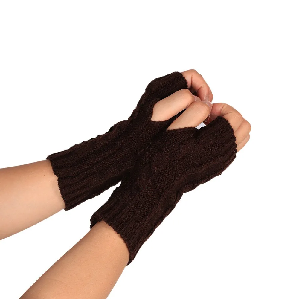Зимние перчатки женские модные вязаные перчатки без пальцев laides перчатки wonter теплые перчатки женские перчатки унисекс мягкие теплые варежки