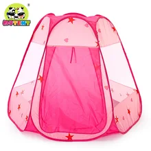 Детская палатка с изображением коровы, шестиугольная, автоматическая, портативная, складная, для помещений, для игры в бассейн, домик, детская игрушка