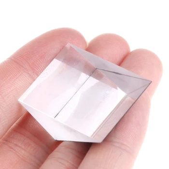 

2PCs 60 K9 Optical Glass Right Angle Triangular Internal Reflecting Prism Lens Q6PA