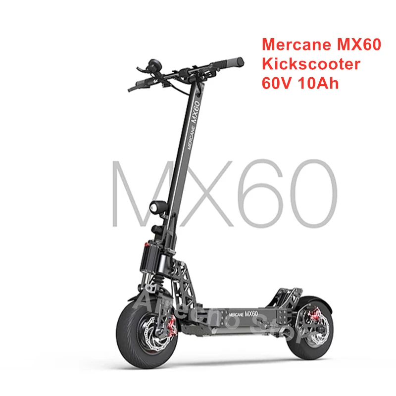 Mercane MX60 Kickscooter 1" покрышка складной умный электрический скутер 2400 Вт 60 км/ч 100 км Диапазон двойной тормоз длинный скейт доска - Цвет: 60V 10Ah