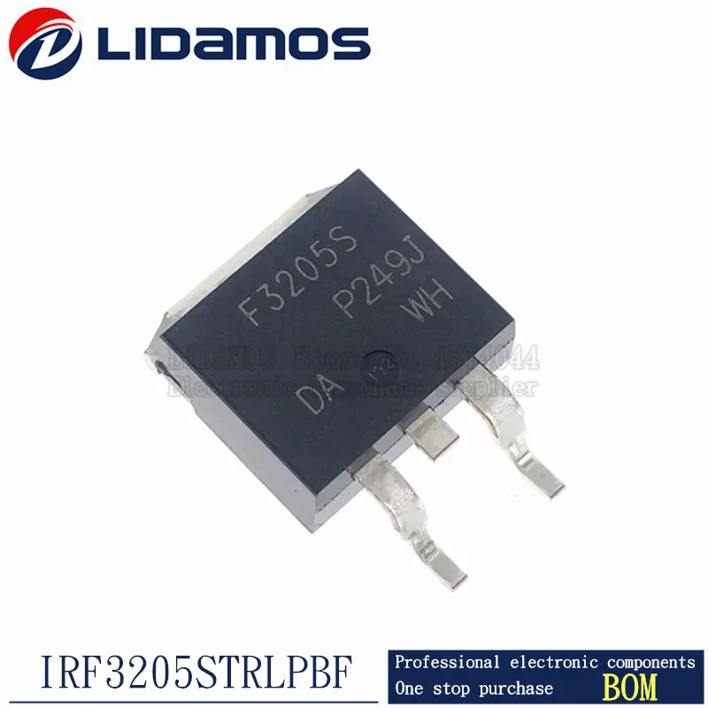 10 шт. IRF3205STRLPBF F3205S 55В 110A TO263 D2PAK MOSFET N-Channel новый оригинальный | Электроника