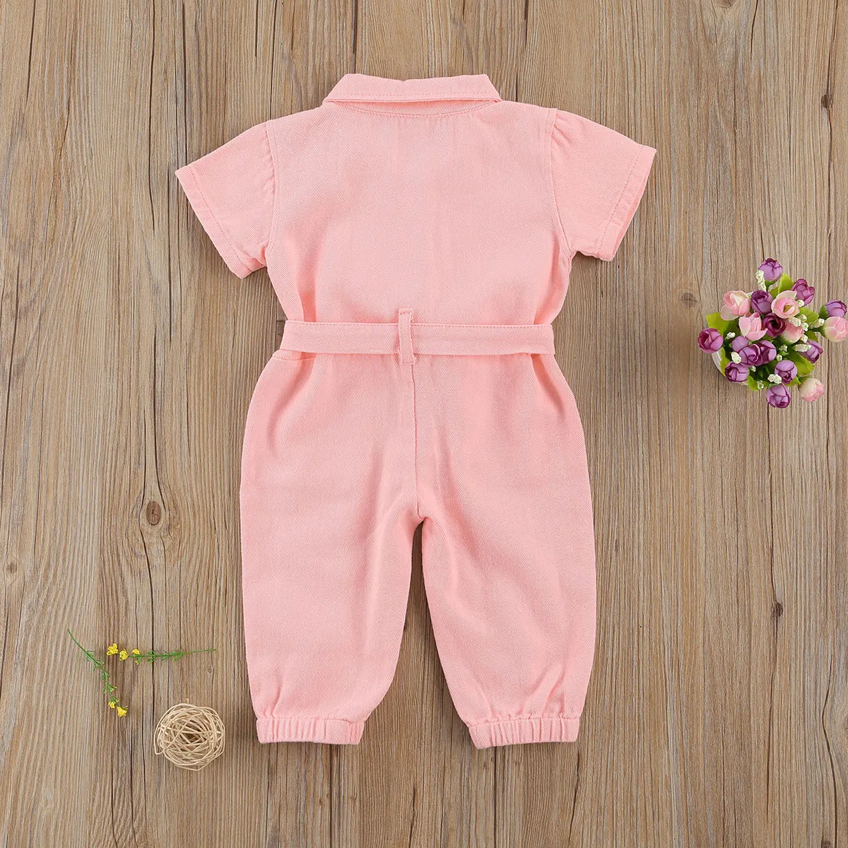 06Years Baby Girls Denim Jumpsuit Sweetpea Clothing