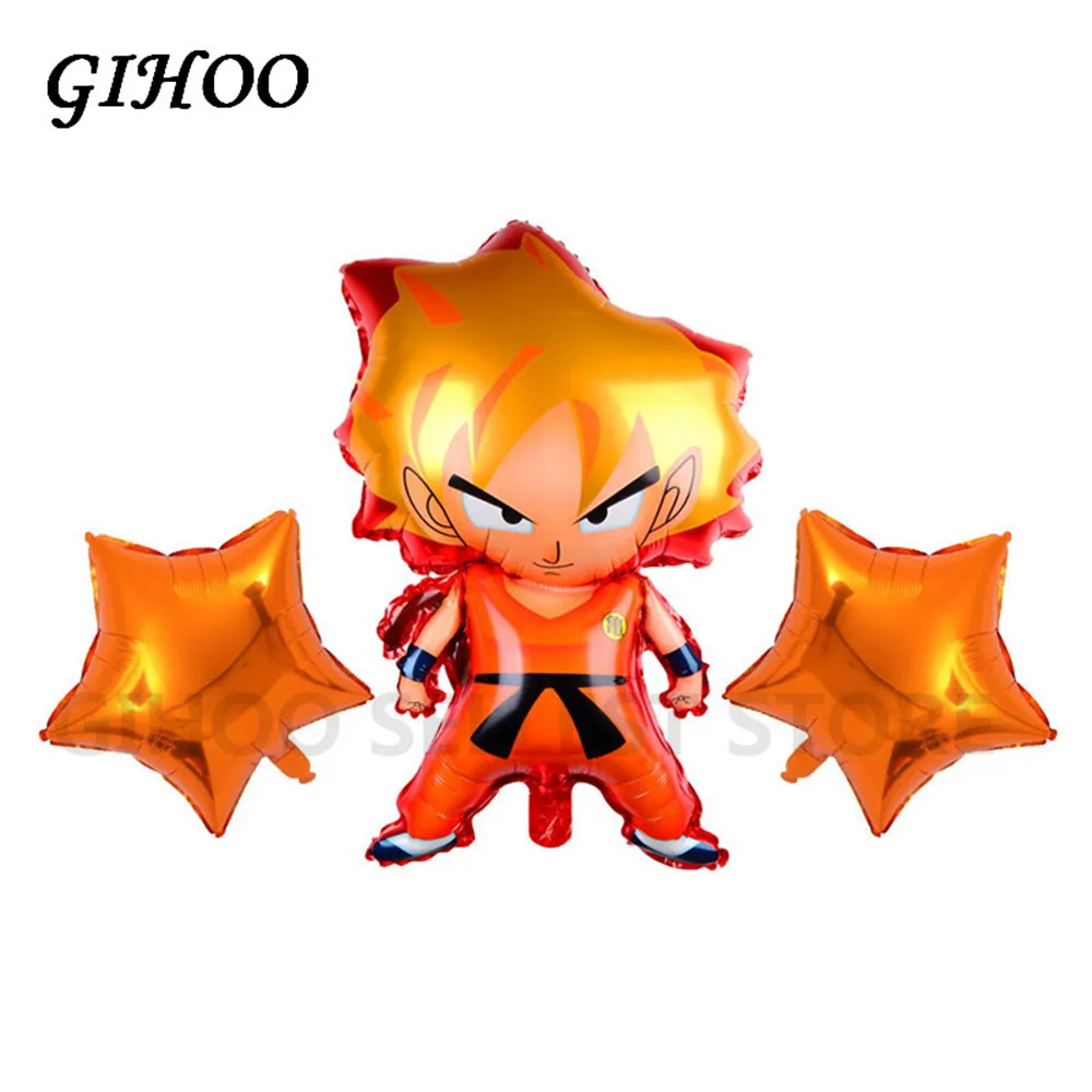 GIHOO 1 комплект 78*45 см Z Son Goku Шар Дракона оранжевая флуоресцентная звезда точка