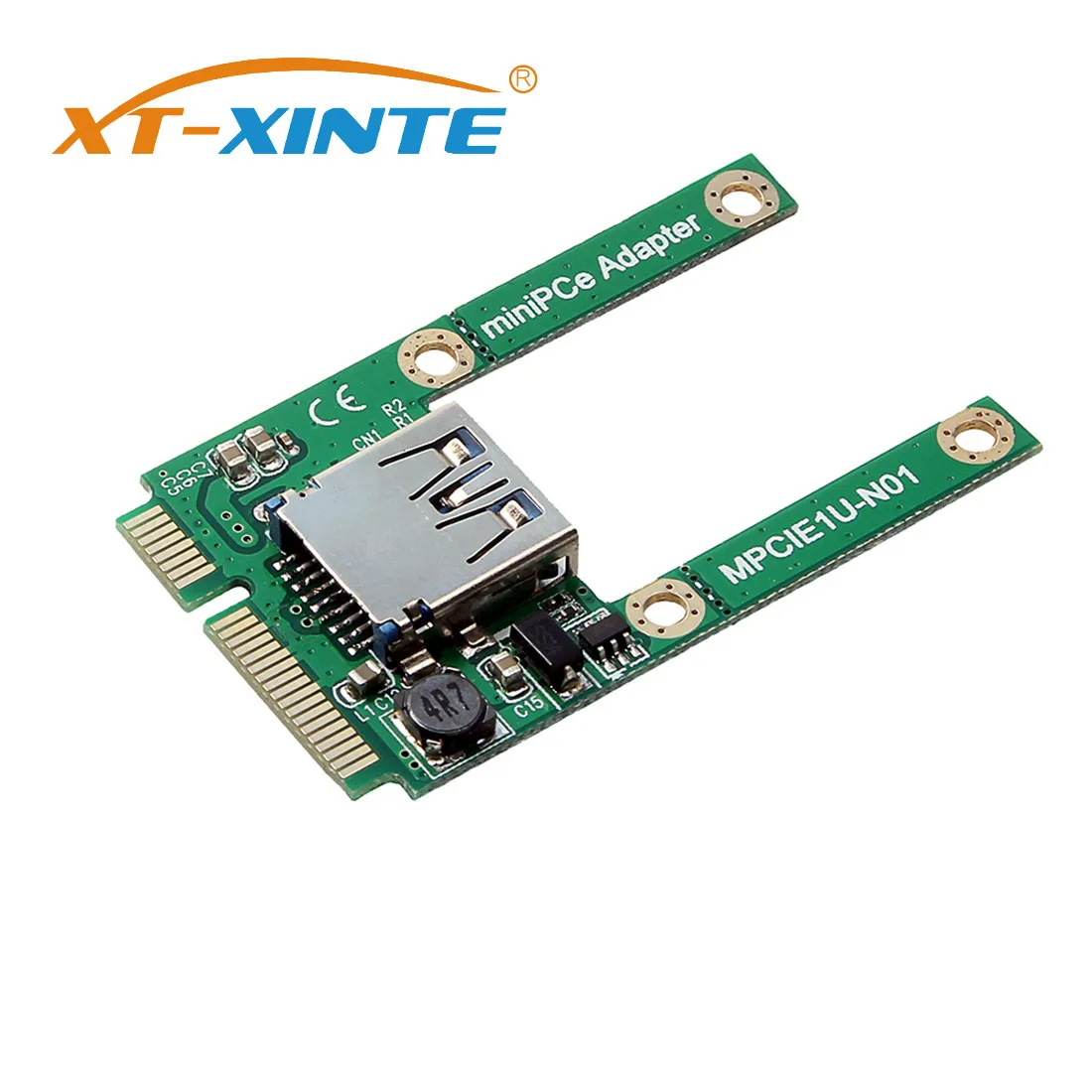 

XT-XINTE Mini PCI-E to USB2.0 PCI Express Adapter Card Mini PCI-E to USB 2.0 Expansion Card for Notebook USB Adapter