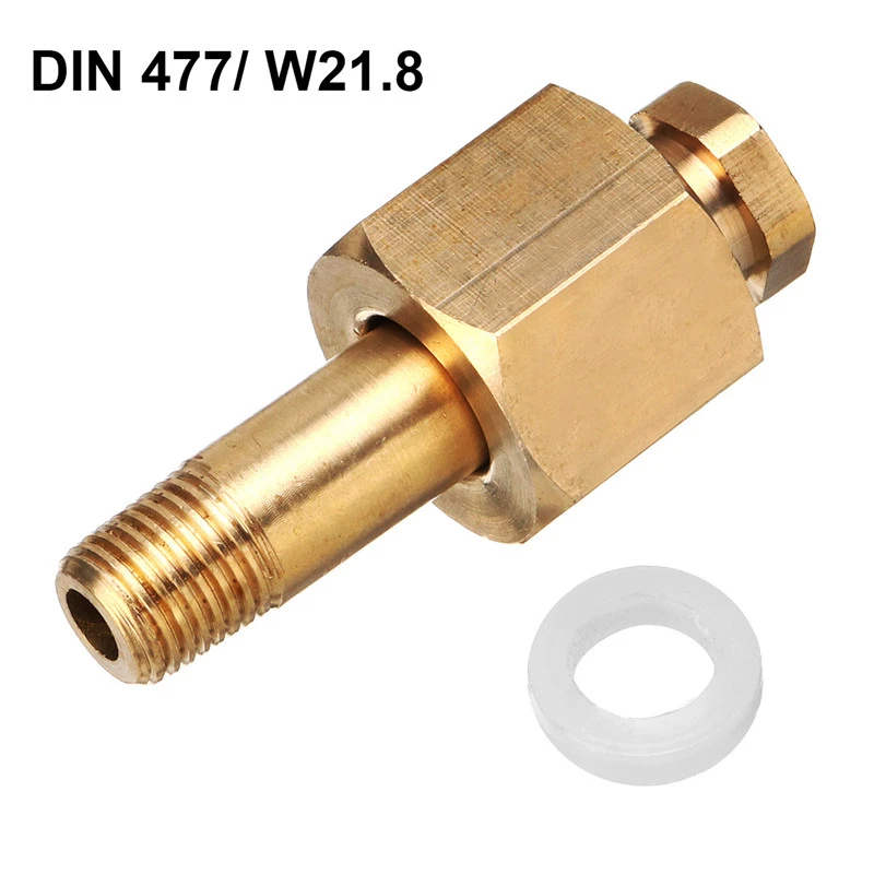 DIN 477/ W21.8 CO2 Carbon Dioxide Regulator Inlet Nut