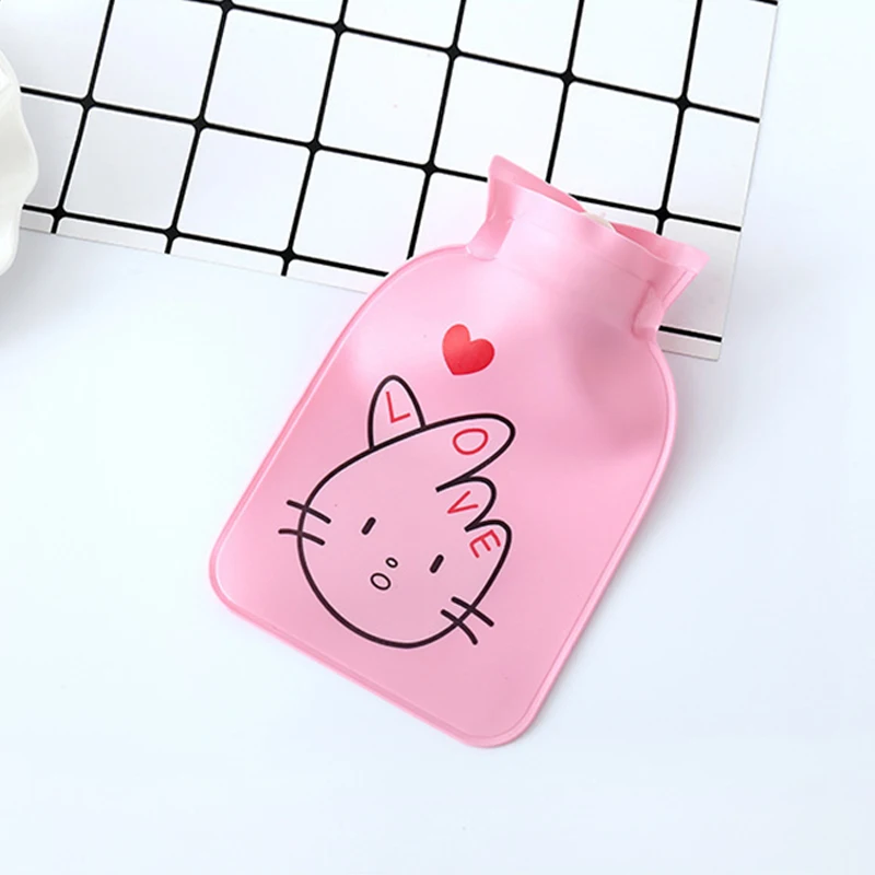 Распродажа красивый мультяшный ПВХ грелка мини грелка сумка Kawaii многоразовые обогреватели для рук Горячая бутылка сумка для воды предметы домашнего обихода