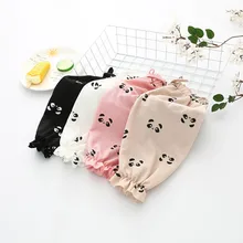 ; штаны для девочек с гусеничным принтом; летние тонкие Детские Капри с рисунком панды; шаровары для маленьких детей