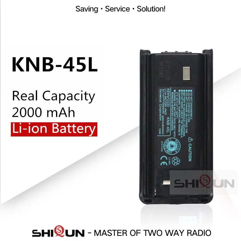 10 Uds KNB-45L 2000mAh Li-Ion batería Compatible con Kenwood TK-3312 TK-2200 TK-2207 TK-2312 TK-3200 TK-3207 TK-2202L TK-221