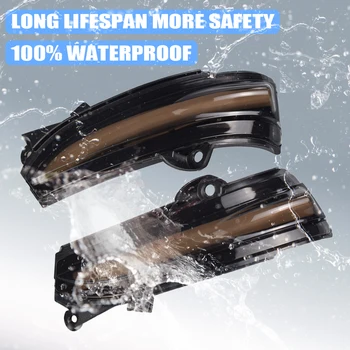 

Flowing Turn Signal Light LED Side Wing Rearview Mirror Dynamic Indicator Blinker For Ford Fusion Mondeo 2013-2018