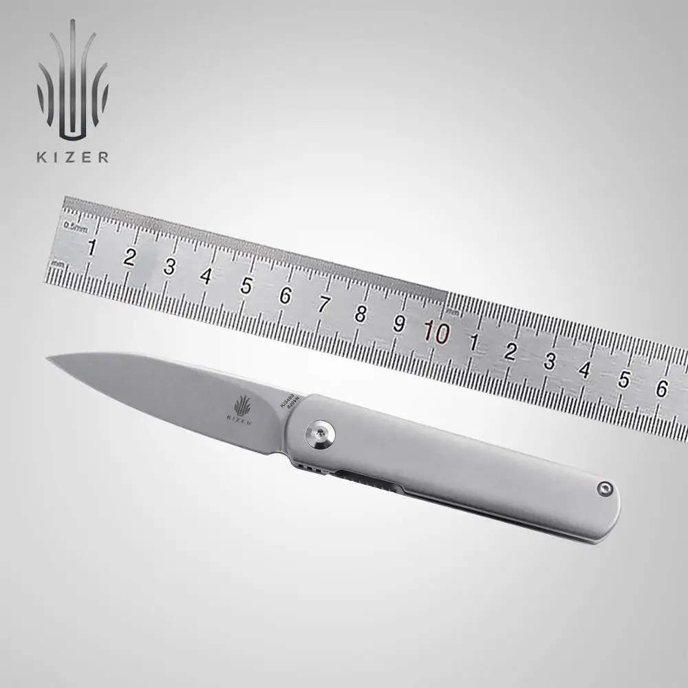 Kizer карманный нож Ki3499 Feist складное лезвие мини EDC S35VN тактическая титановая ручка