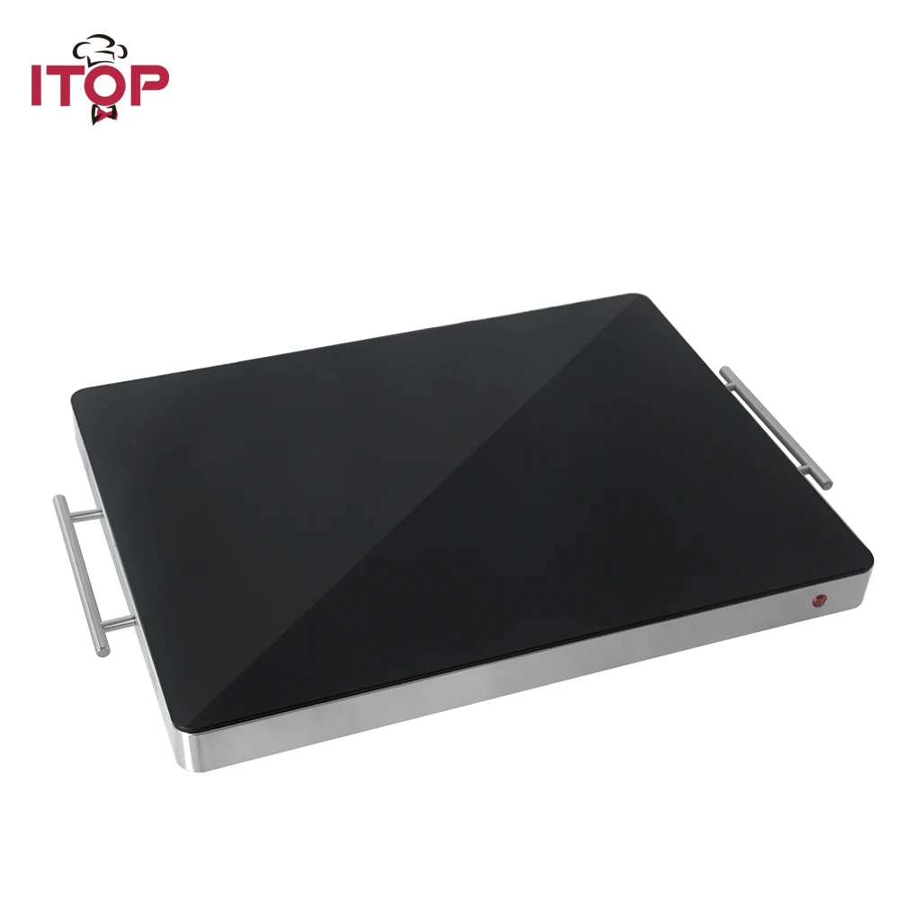 ITOP 400 Вт подогреватель для еды поднос из нержавеющей стали изоляционная доска