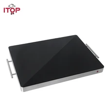 ITOP 400W Food Warmer Tray, Stainless Steel Hot Plate Food Insulation board Buffet Electric Heating Board Keep At 80 Celsius