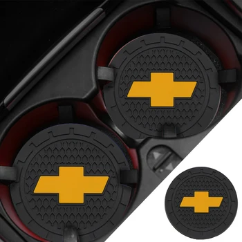 

2pcs Car Cup Holder Mat Silicagel water Coaster Decoration for Chevrolets Cruze Captiva Lacetti Aveo Niva Trax Onix Accessories