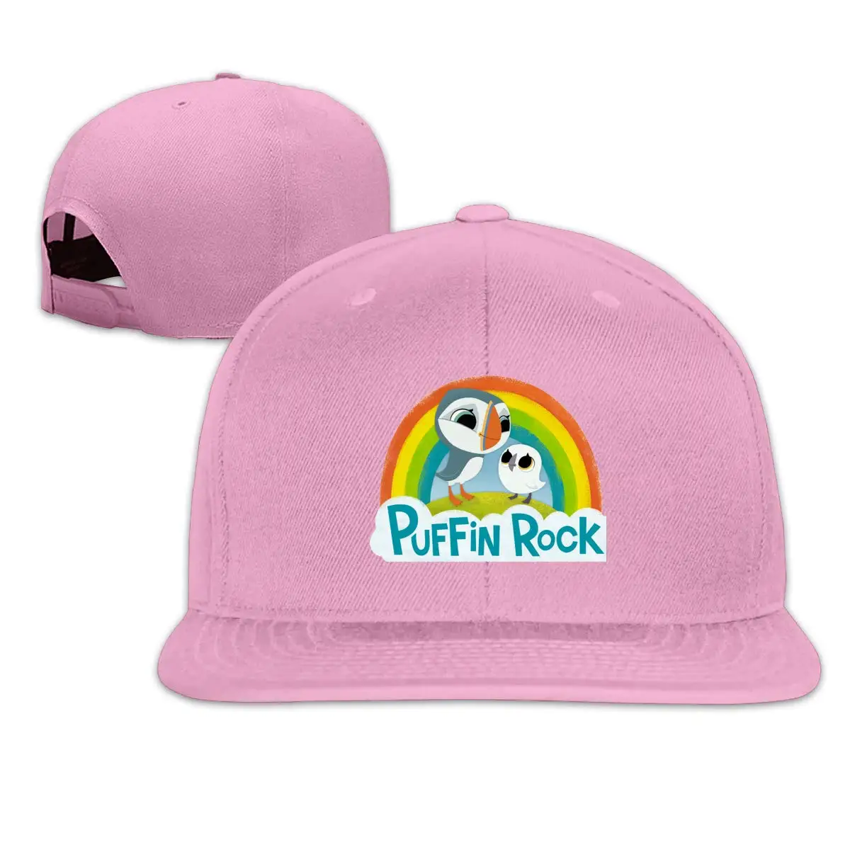 TSDFCMens& Woman's Trucker Puffin Rock Design плоские кепки регулируемые унисекс розовые