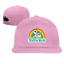 TSDFCMens& Woman's Trucker Puffin Rock Design плоские кепки регулируемые унисекс розовые