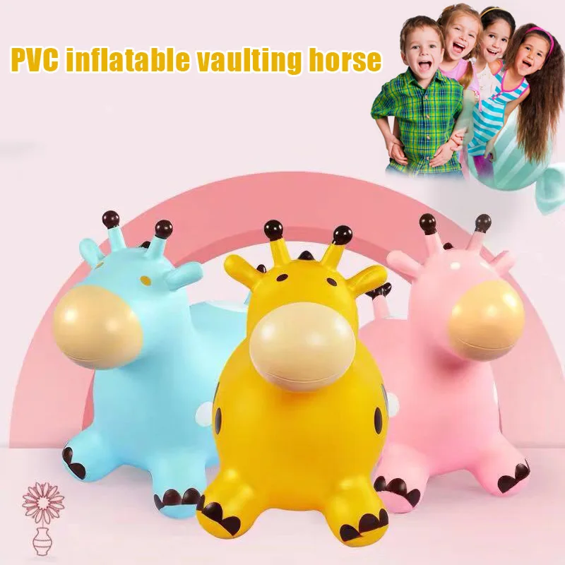 

High Quality Jumping Animal Horse PVC Inflatable Toy Safe Cute Durable Gift for Children Kids