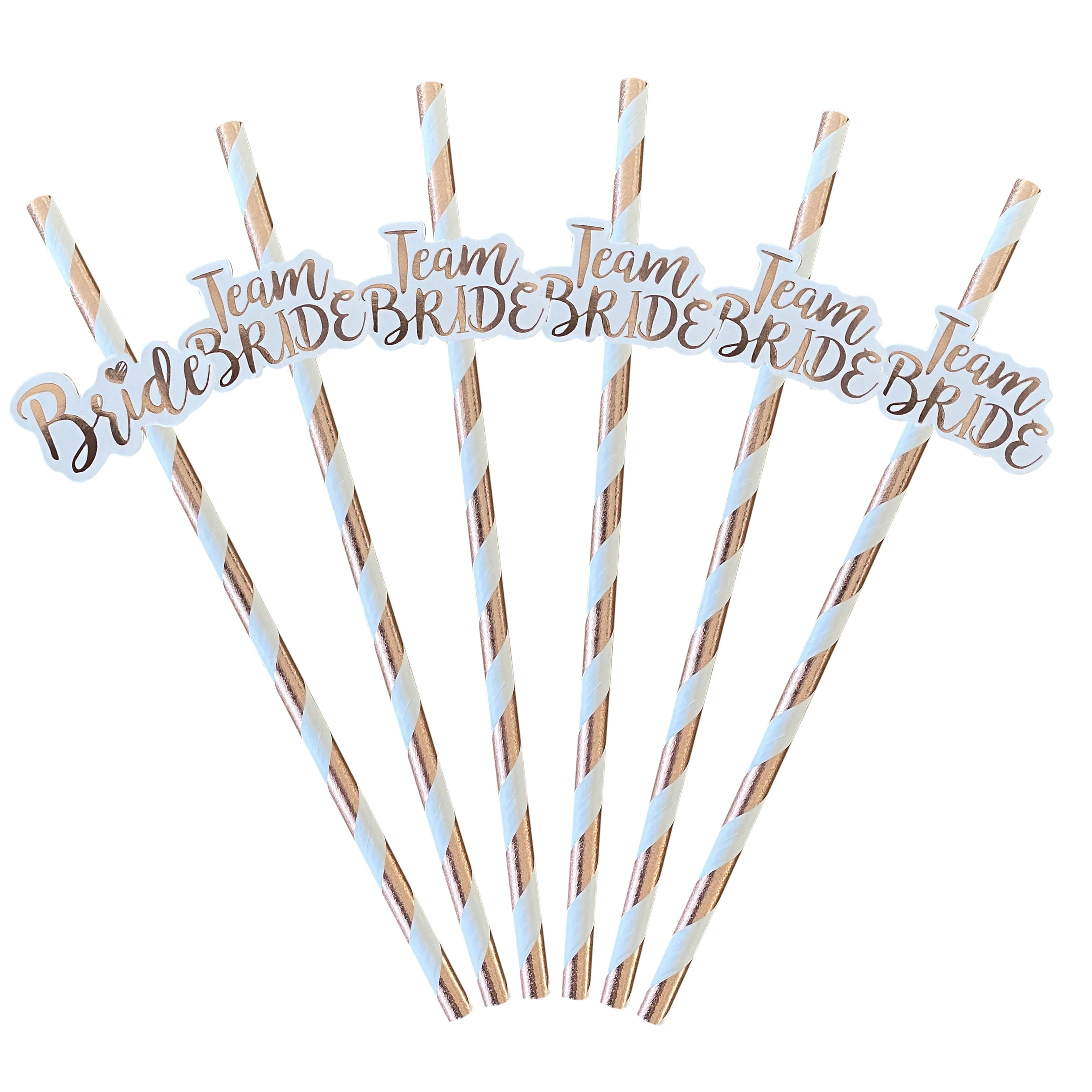 1pc Sposa 11Pc Team Bride 12Pcs Sposa per essere cannucce per feste addio al nubilato festa di nozze addio al nubilato decorazione forniture - immagine 3