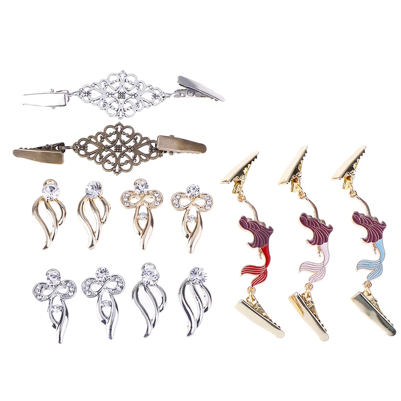 1PC Women Cardigan Retro Duck Clip Brooch Sweater Blouse Pin Shawl Brooch Clips Shirt Collar Winter Charm Accessories