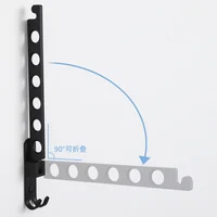 Waterproof Aluminum Multifunction Retractable Wall Mount Hanger Folding Clothes Hangers Clothes Towel Rack Indoor Space Saving 2