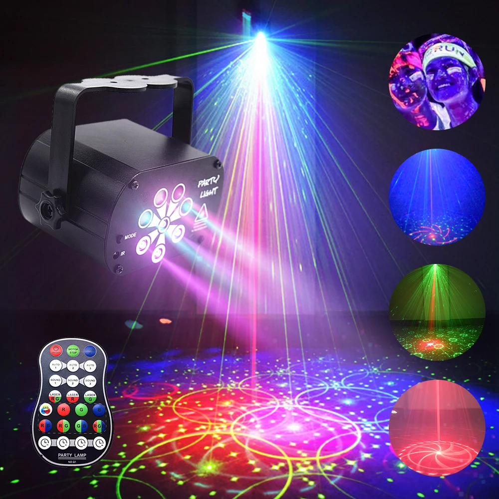 Mini Stage Light Led Dj Disco Laser Projector With Remote Control