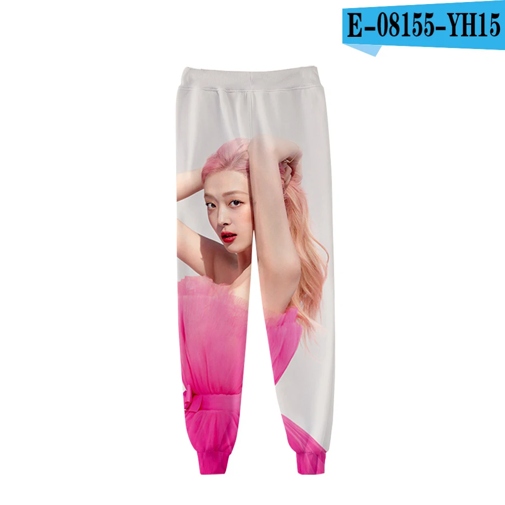Повседневные штаны Sulli pop для девушек, новинка, певица, луч, осень и зима, 3D штаны для девочек, модные синие спортивные штаны в стиле хип-хоп - Цвет: 3D pants