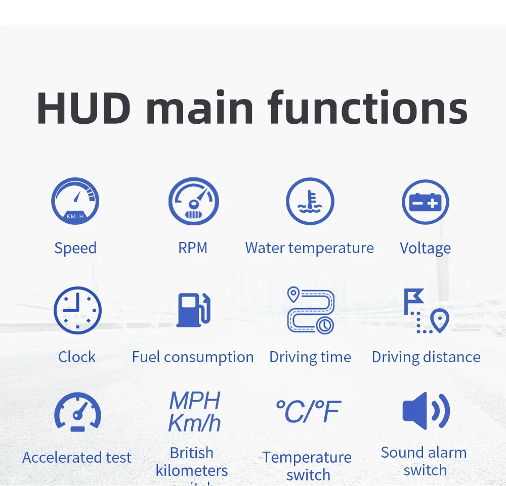 obd2 modelo de carro-estilo excesso de velocidade