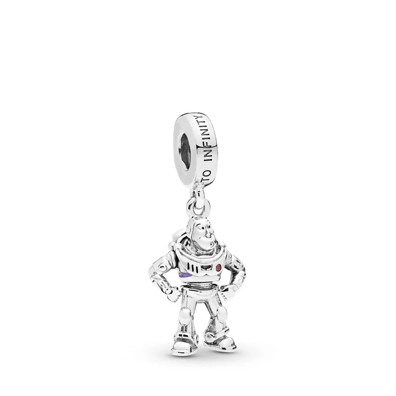 Pixar Вуди из «Истории игрушек» Висячие Джесси Базз Лайтер серебряный кулон шармы со стразами pandora ювелирный браслет сделай сам для женщин подарок - Цвет: 2