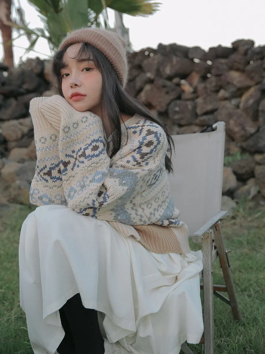 RUGOD свитер с v-образным вырезом женский длинный рукав корейский стиль открытый стежок вязаный свитер кардиган повседневная женская верхняя одежда