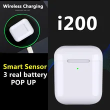 TWS i200 bluetooth наушники PK W1 H1 сенсор коснитесь управления Наушники беспроводной зарядки PK i10 i10tws i12 i30 i60 i80 i100 TWS