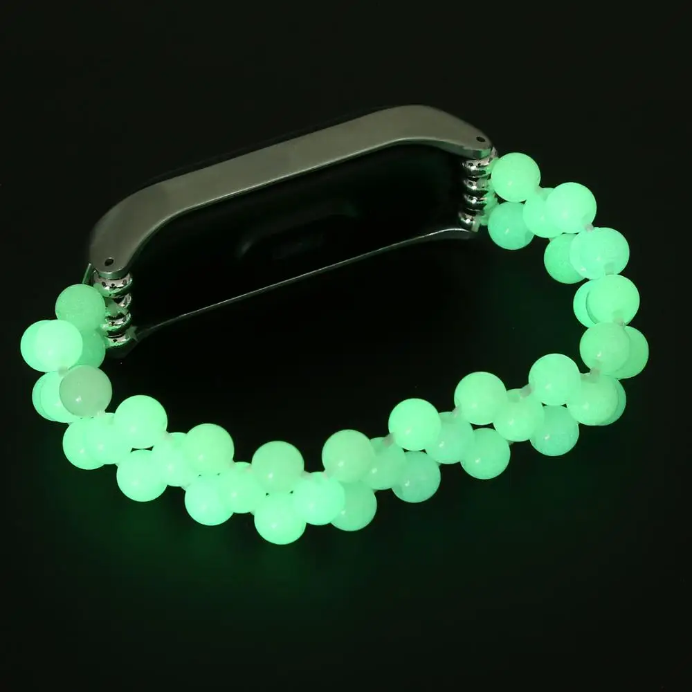 

Wristband Xiaom i Mi Band 3 Agate Luminous Opal Metal ShellWrist Strap Mi Band 3 Smart Bracelet for Xi aomi mi Band 3 Smart Band