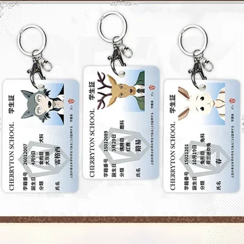 

BEASTARS Legosi Anime Cosplay Acrylic Student Card Holder Keychain Card Case Bag Bank Card Holder Props Pendant Gift