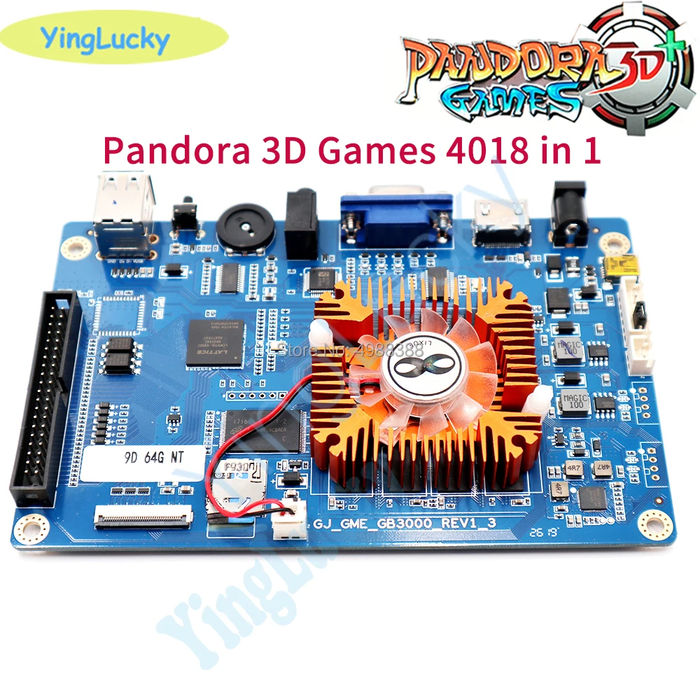 Бесплатная доставка Pandora box 3D 4018 en 1 Ретро Аркада juegos PCB 160 * HDMI VGA salida placa база soporte