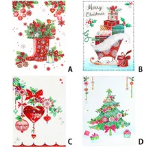 Вышитые картины горный хрусталь наклеенные DIY алмазная живопись крестиком 5D рождественские украшения для дома^ 25