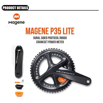 

New Magene Ultegra R8000 Road Bike Power Meter P35 Lite Dual Side Crank Arm Power Meter Cycling waterproof Light weight 170mm