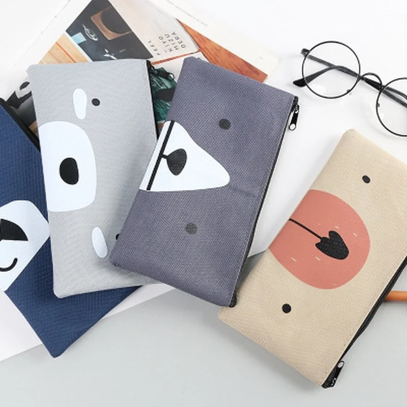 

Canvas Pencil Case School Supplies Stationery School Cute Pencil Box Pen Bags