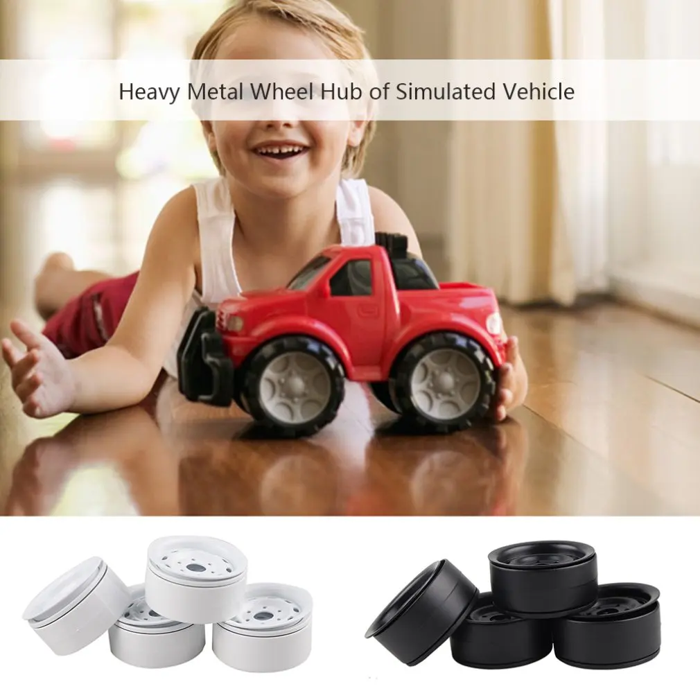 1,9 дюймов RC Металлические Колеса Ступицы обода Набор Для осевой SCX10 RC4WD D90 1/10 RC Гусеничный автомобиль RC шины части аксессуары