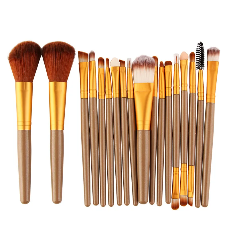 

Eye Shadow Foundation Blush Cosmetic Powder Tool Set 6/15/18Pcs Blending Beauty Make Up Brush Makeup Brushes