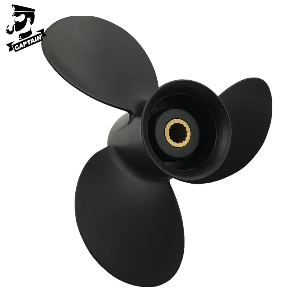 Captain Propeller 9.25x9 3BAB64518-1 Fit Tohatsu Outboard Engines 9.9HP 15HP 18HP 20HP MFS15C MFS20C MFS9.9C 14 Tooth Spline captain boat propeller 9 25x9 fit tohatsu outboard 9 9hp 15hp 18hp 20hp 14 tooth spline marine engine part stainless 3 blades