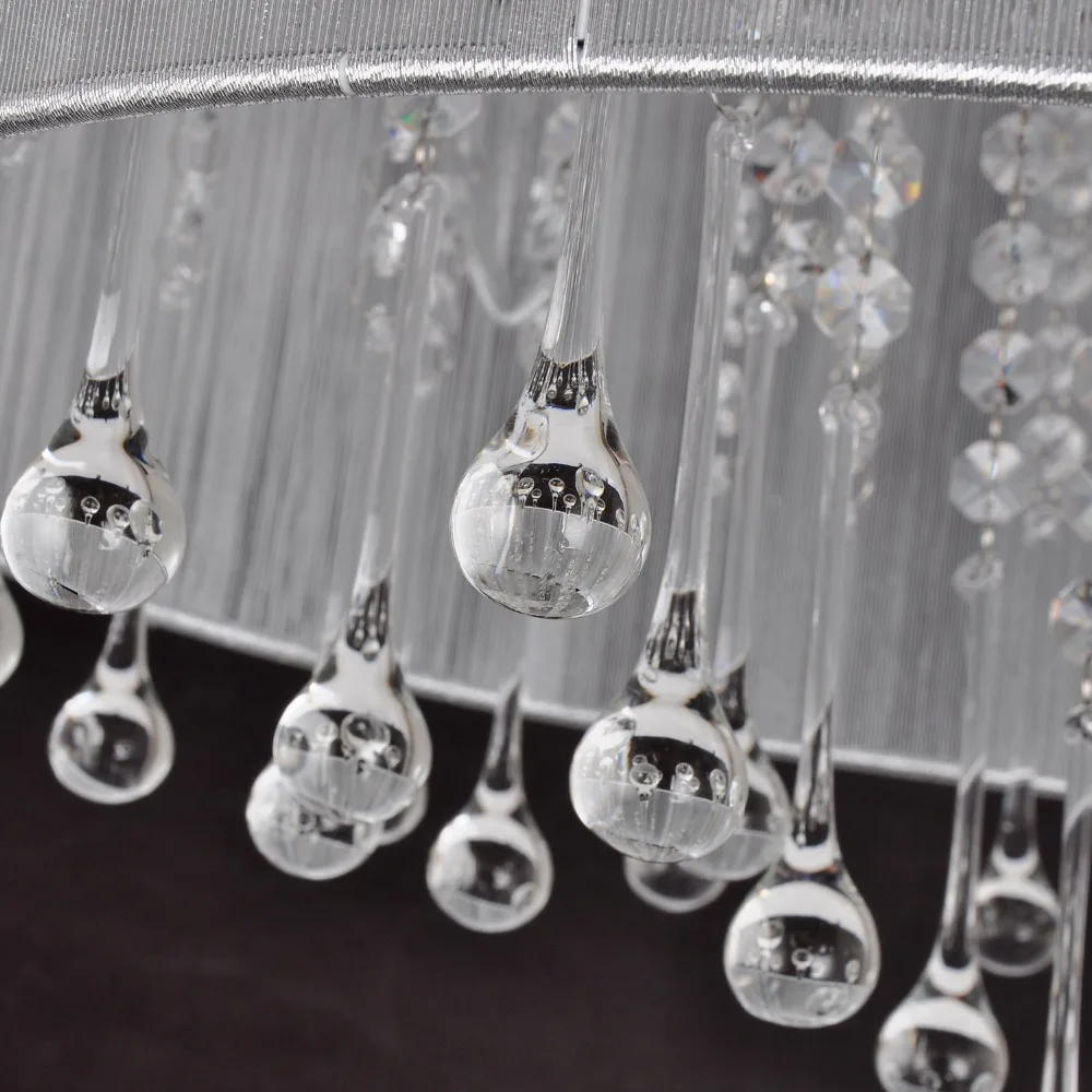 Современный минималистичный пасторальный тканевый Хрустальный потолочный