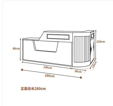Современный простой молочный чай магазин касса салон красоты счетчик светильник роскошный магазин одежды стойка регистрации кафе бар стол
