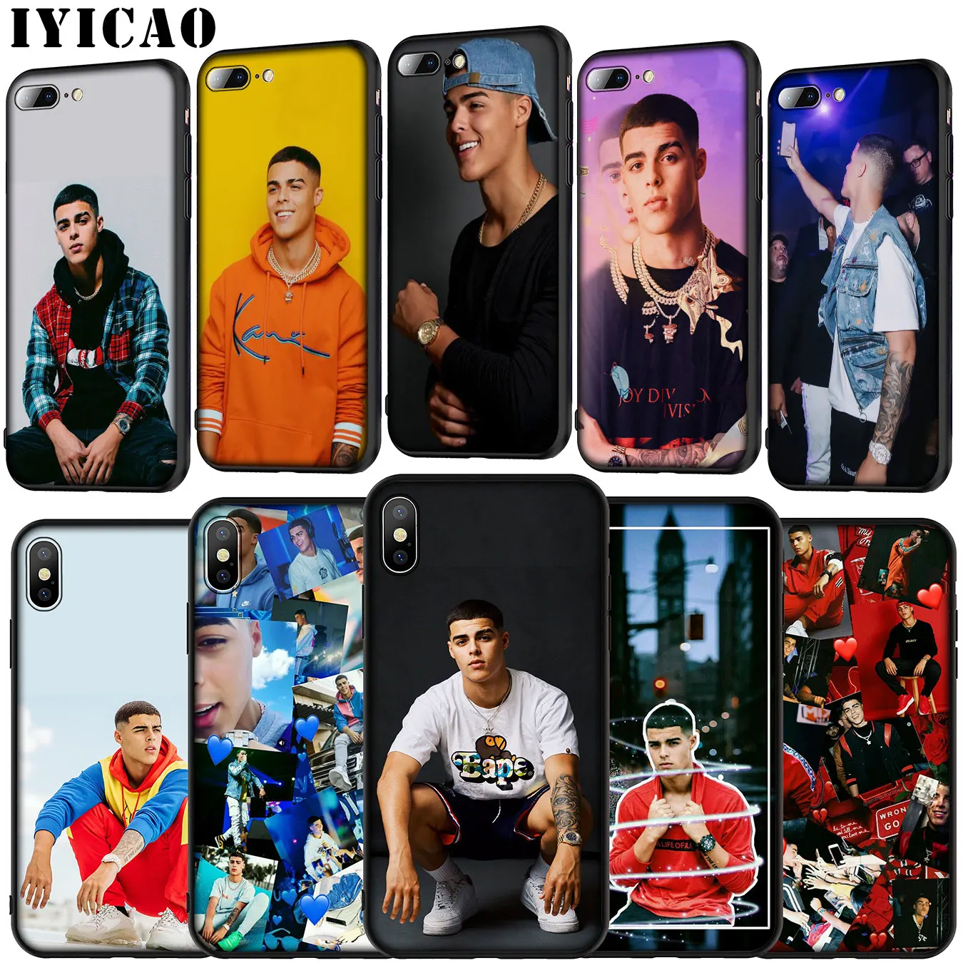 singer Lunay Soft Silicone Cover Case for iPhone 11 Pro XR X XS Max 6 6S 7 8 Plus 5 5S SE Phone |