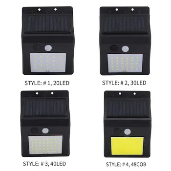 

Durable Split Wall Lamp 6V Garden PIR Black Bright Induction Wall Lamp Energy Saving Spotlight Environmental ABS